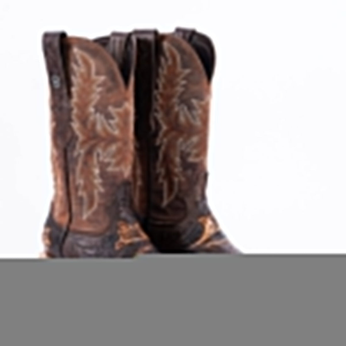 TANNER MARK MEN'S EXOTIC LEATHER Genuine HandTooled Dark Brown Cowboy Boots - Rancho Sementalvariable