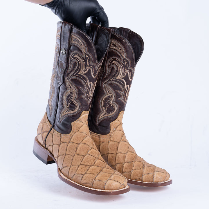 TANNER MARK MEN'S Print Monster Fish Orix Cowboy Boots