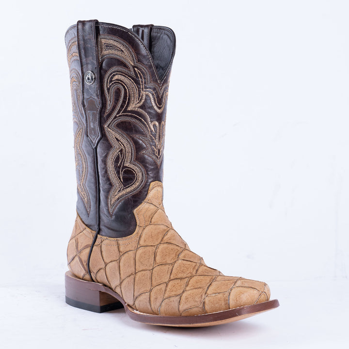 TANNER MARK MEN'S Print Monster Fish Orix Cowboy Boots