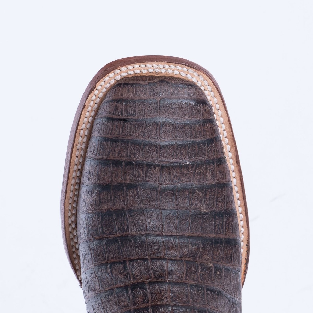 TANNER MARK MEN'S Caiman Belly Brown Western Boots Whit Hybrid Sole - Rancho Sementalvariable