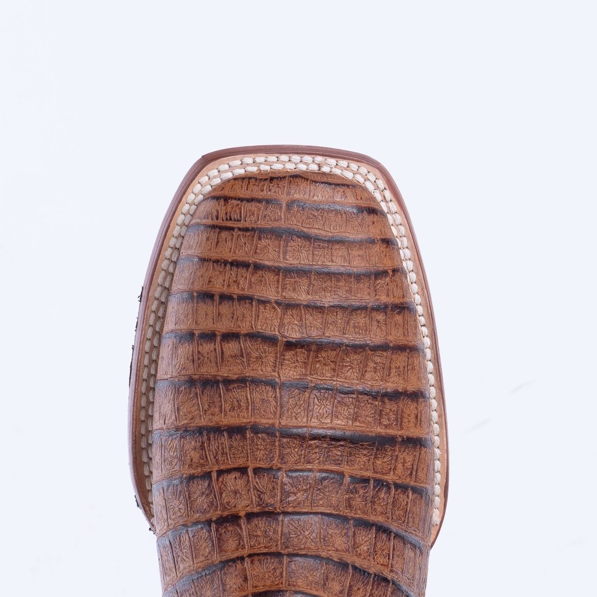 TANNER MARK MEN'S Caiman Belly Cognac Western Boots Whit Hybrid Sole - Rancho Sementalvariable