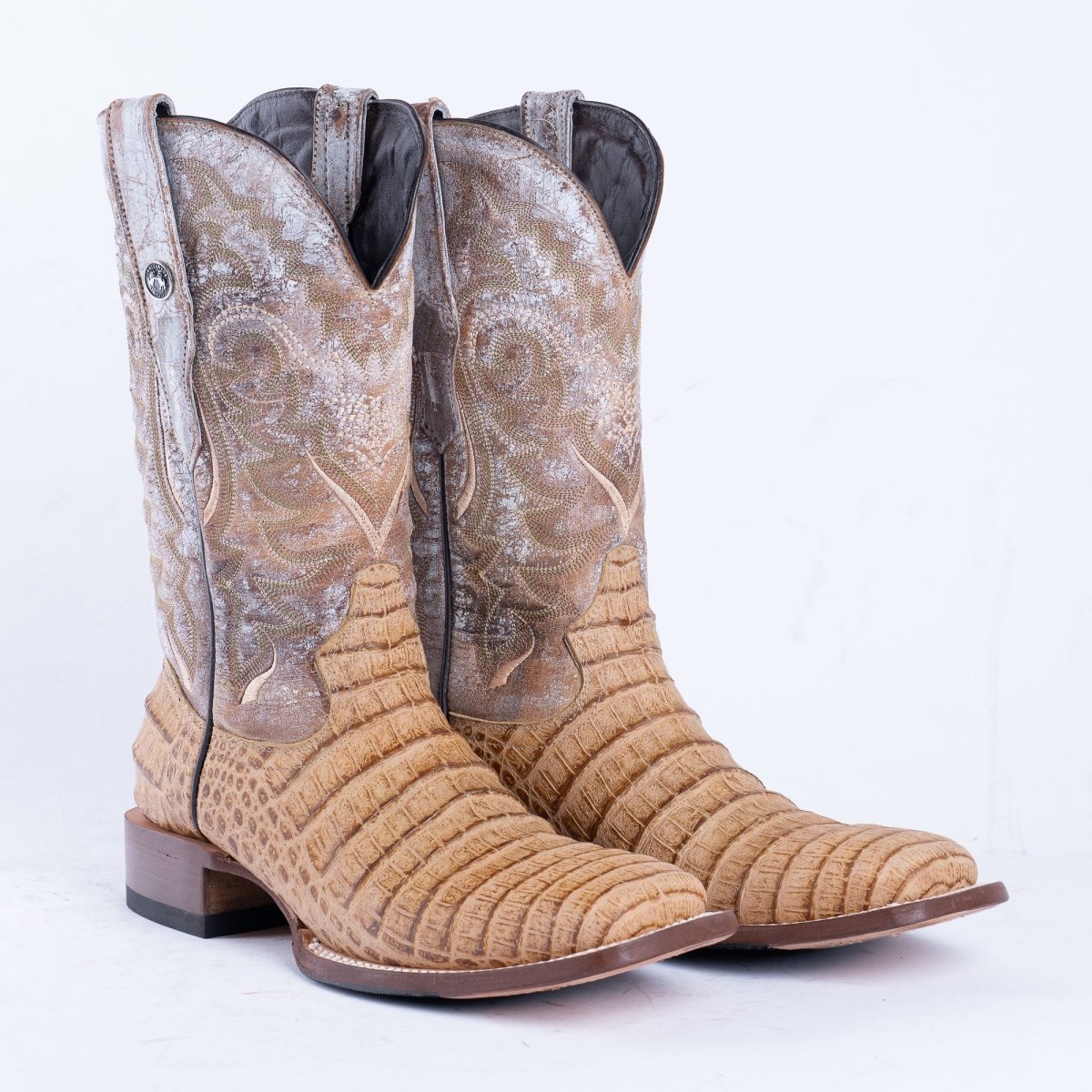 TANNER MARK MEN'S Caiman Belly Orix Western Boots Whit Hybrid Sole - Rancho Sementalvariable
