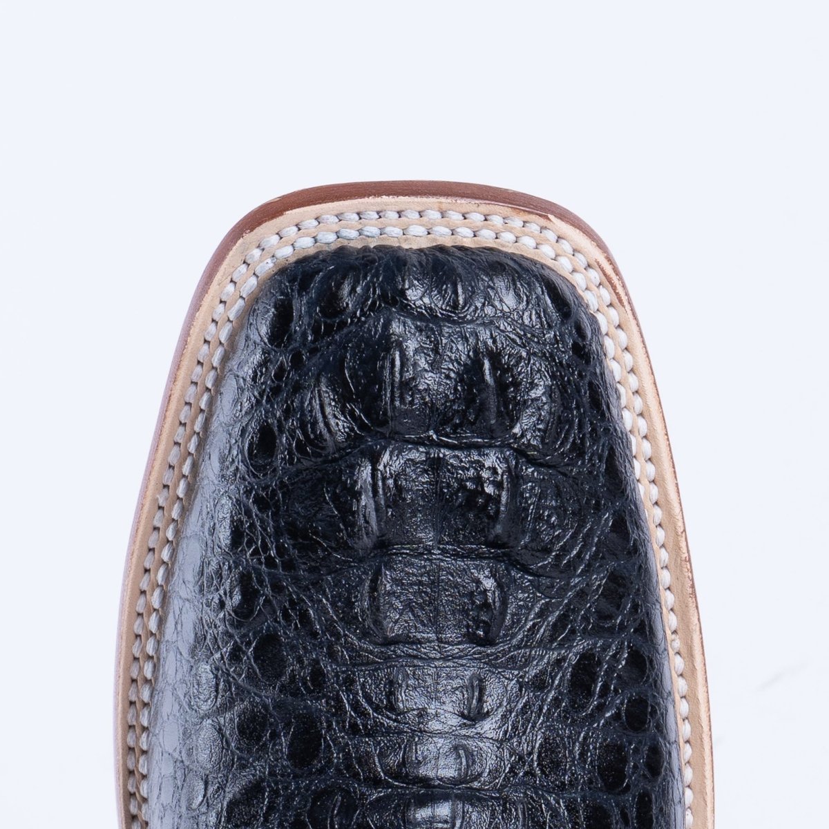 TANNER MARK MEN'S Croc Hornback Black Print Western Boots - Rancho Sementalvariable