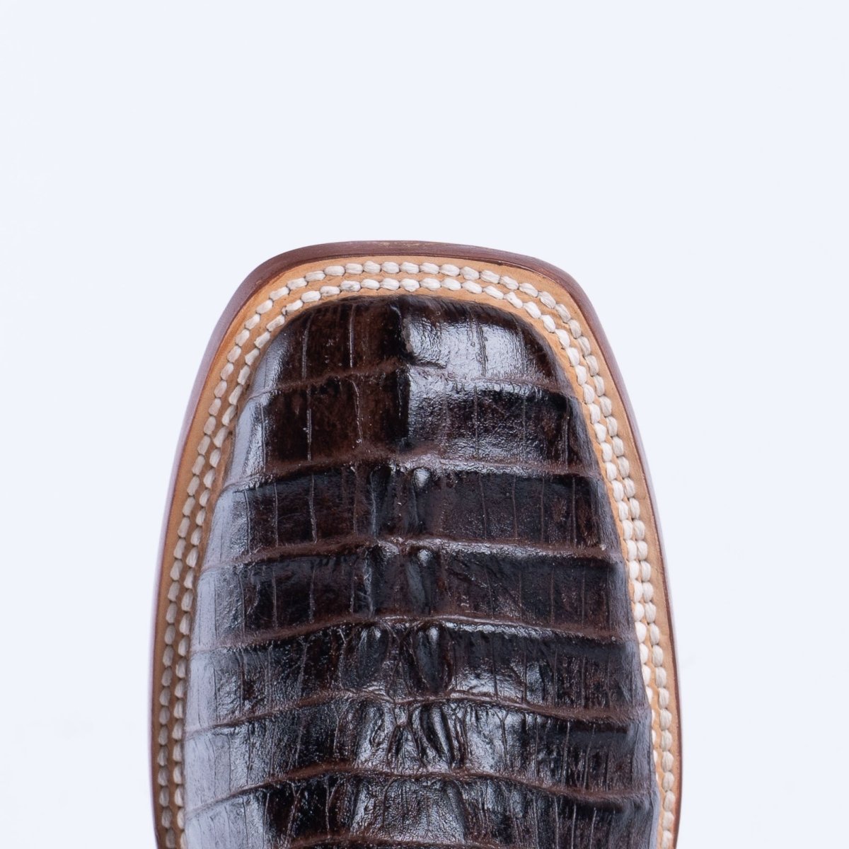 TANNER MARK MEN'S Croc Tail Brown Print Western Boots - Rancho Sementalvariable