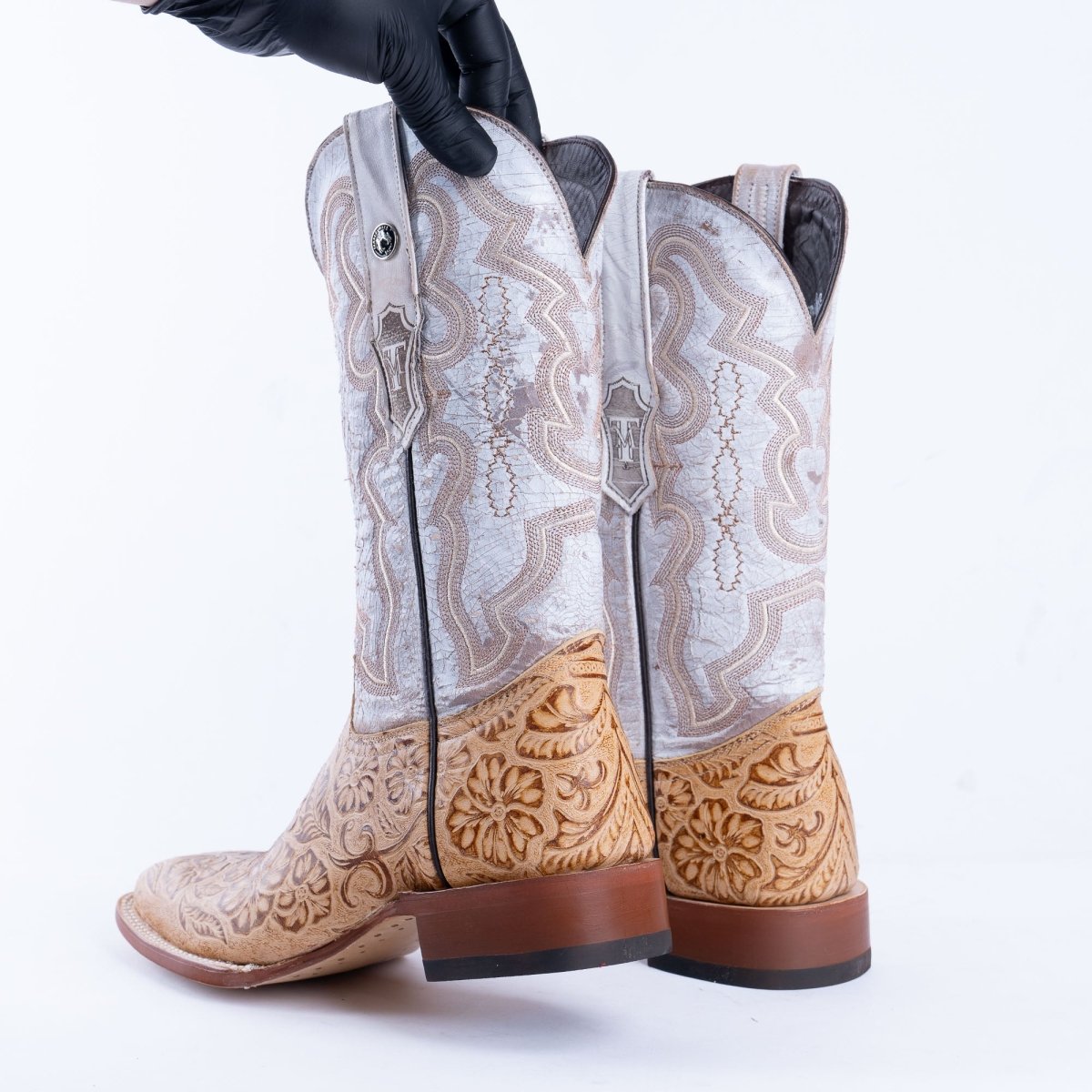 TANNER MARK MEN’S HandTooled Orix Print Western Boots - Rancho Sementalvariable