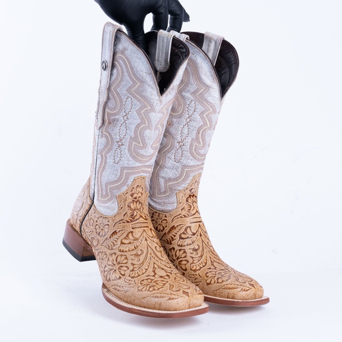 TANNER MARK MEN’S HandTooled Orix Print Western Boots - Rancho Sementalvariable