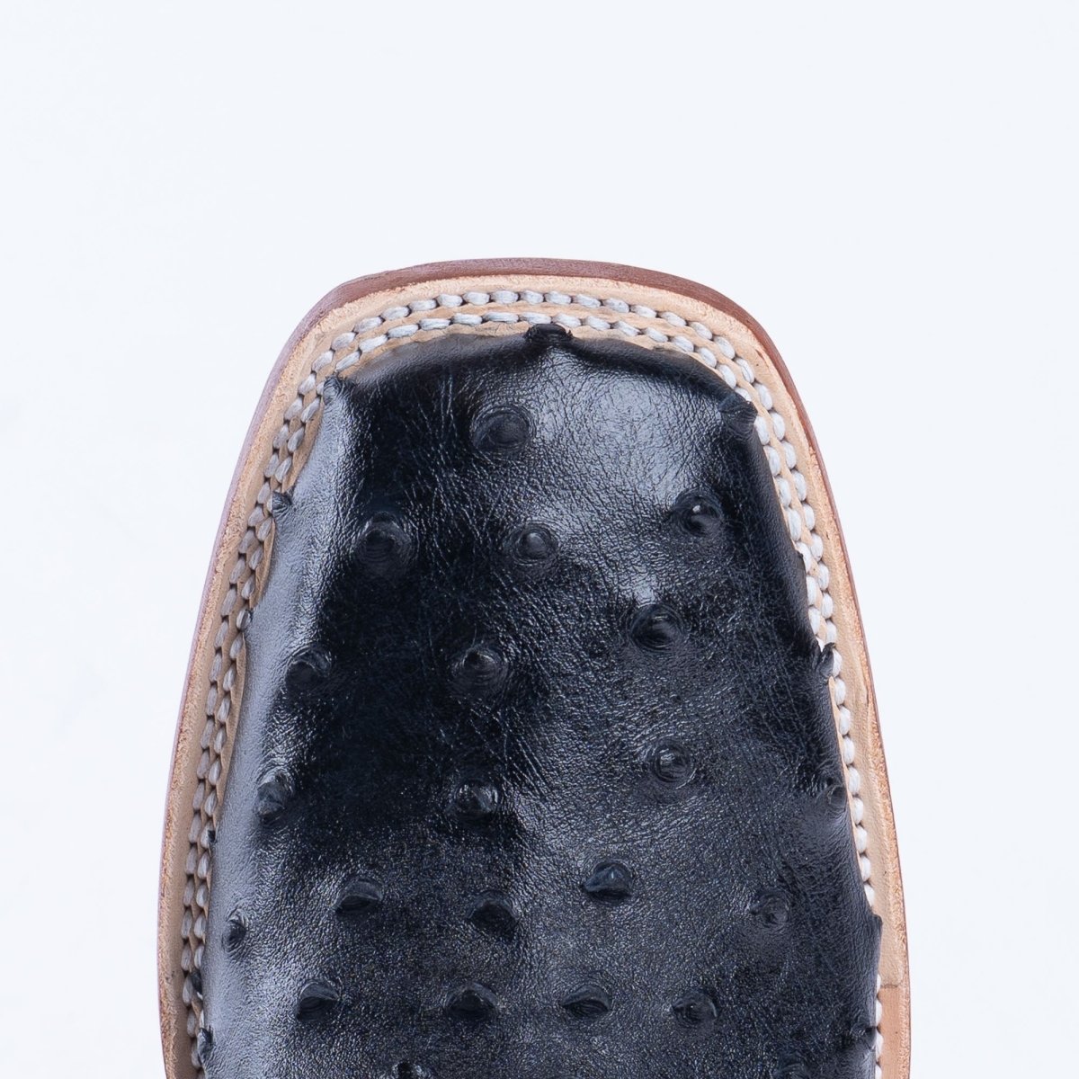 TANNER MARK MEN’S Ostrich Black Print Western Boots - Rancho Sementalvariable