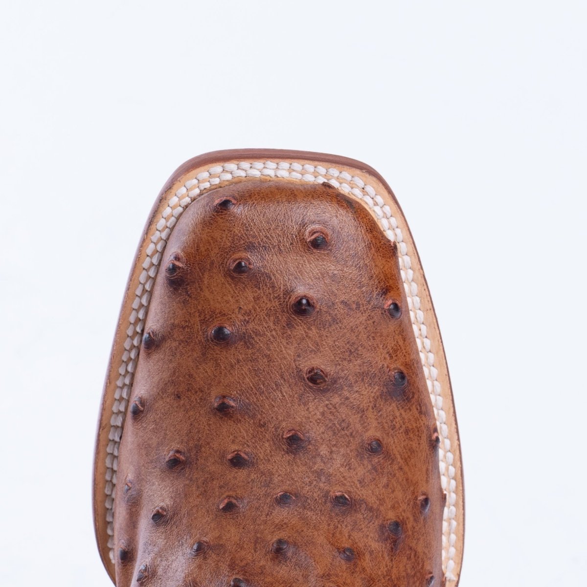 TANNER MARK MEN’S Ostrich Cognac Print Western Boots - Rancho Sementalvariable