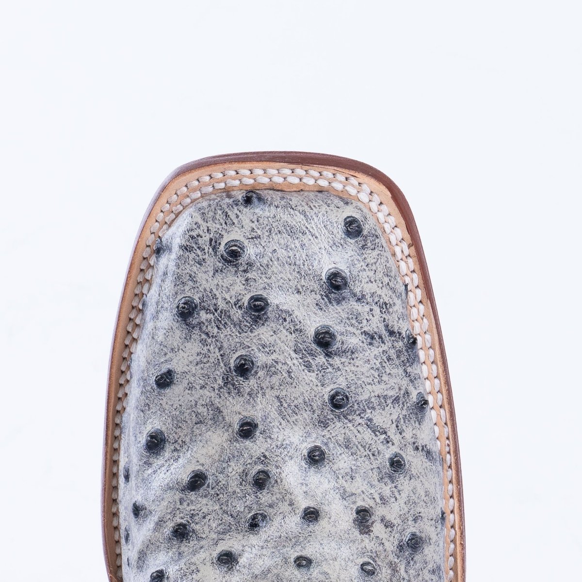 TANNER MARK MEN’S Ostrich Rustic Black Print Western Boots - Rancho Sementalvariable