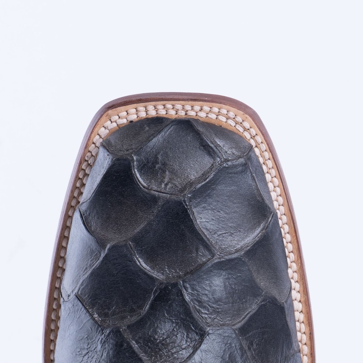 TANNER MARK MEN'S Print Monster Fish Gray & Black Cowboy Boots - Rancho Sementalvariable