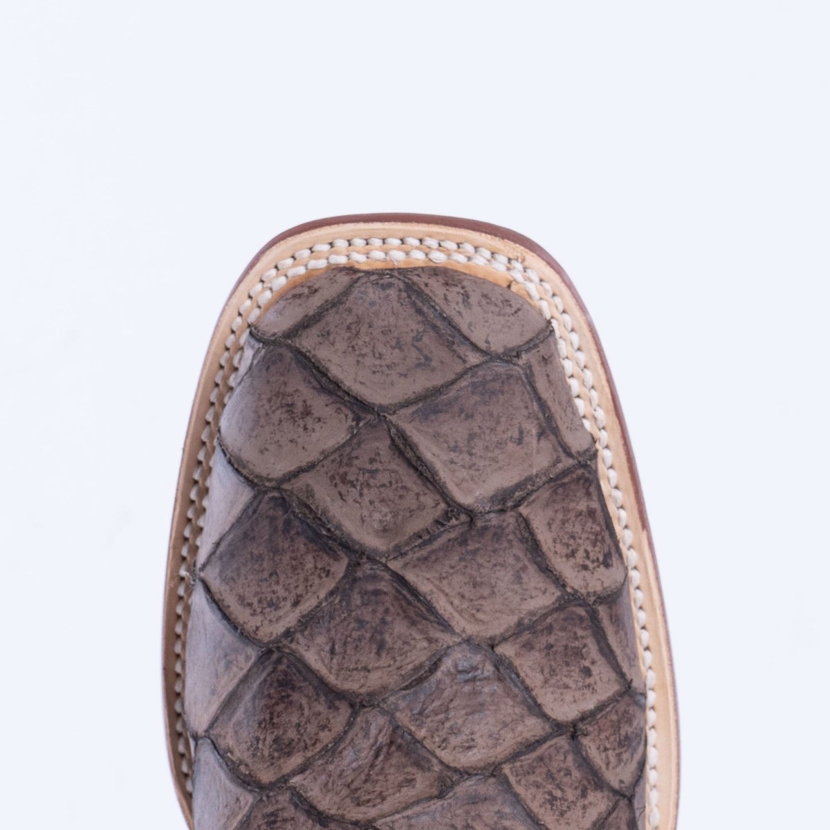 TANNER MARK MEN'S Print Monster Fish MD Nicotine Cowboy Boots - Rancho Sementalvariable