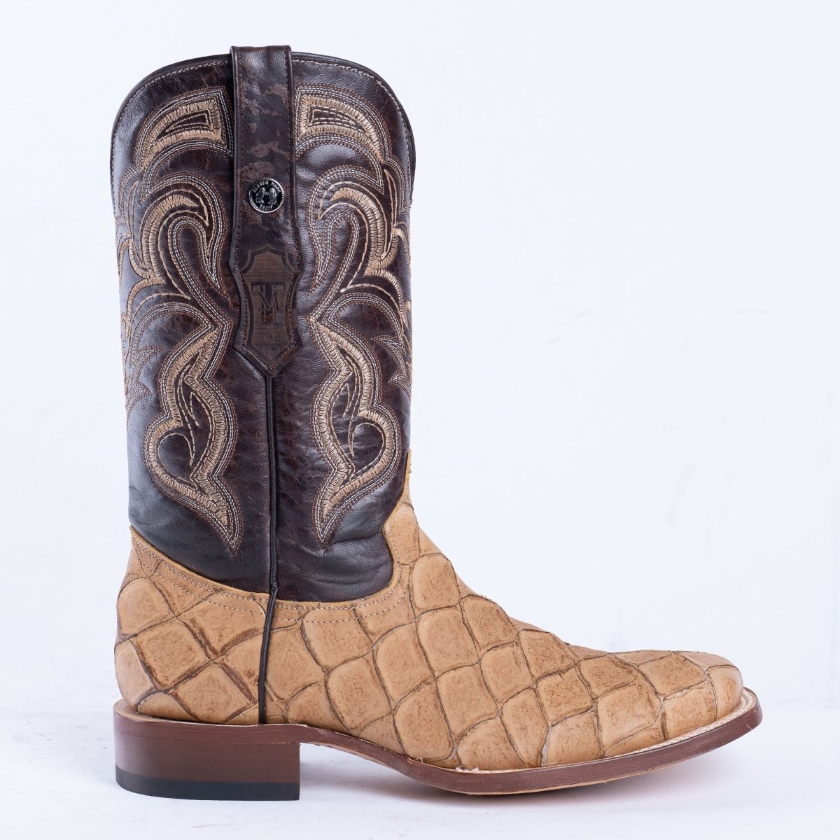 TANNER MARK MEN'S Print Monster Fish Orix Cowboy Boots - Rancho Sementalvariable