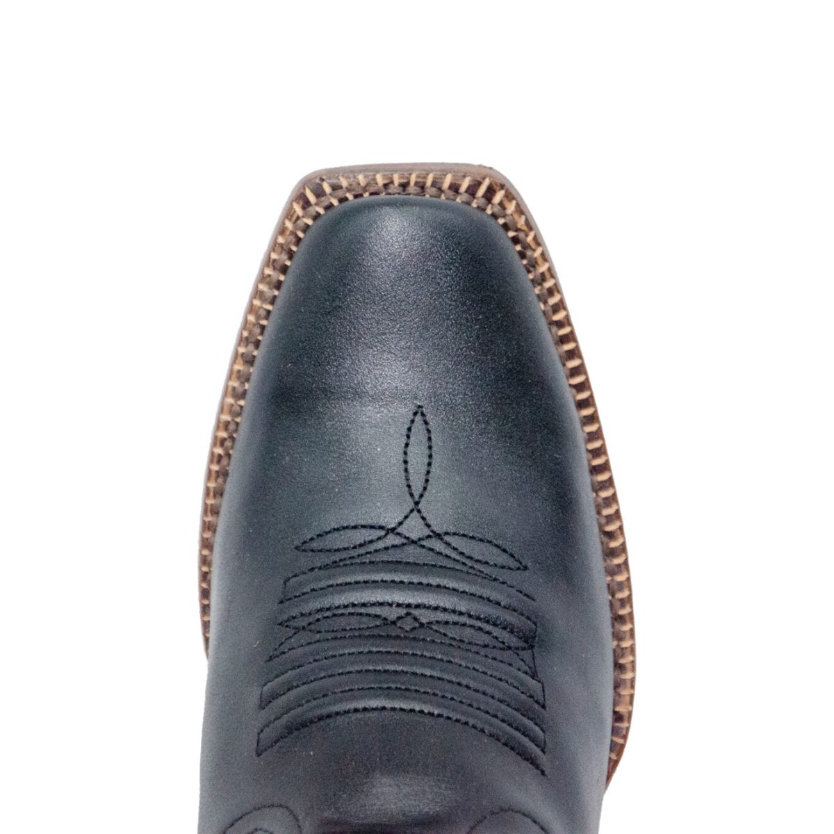 TANNER MARK WOMEN’S Galveston Vintage Black Cowgirl Boots Whit Sunflower Embroidery Top - Rancho Sementalvariable